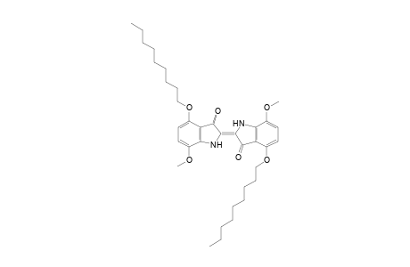 (E)-7,7'-Dimethoxy-4,4'-bis-nonyloxy-1H,1'H-[2,2']biindolylidene-3,3'-dione