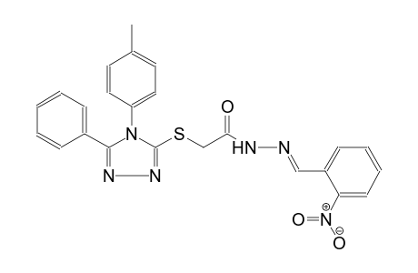 acetic acid, [[4-(4-methylphenyl)-5-phenyl-4H-1,2,4-triazol-3-yl]thio]-, 2-[(E)-(2-nitrophenyl)methylidene]hydrazide