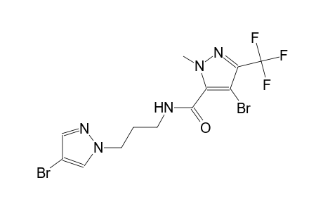 4-bromo-N-[3-(4-bromo-1H-pyrazol-1-yl)propyl]-1-methyl-3-(trifluoromethyl)-1H-pyrazole-5-carboxamide