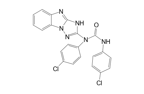 2-[N-(4-Chlorophenyl)carbamoyl](4-chlorophenyl)amino-1(or 3)H-1,2,4-triazolo[1,5-a]benzimidazole