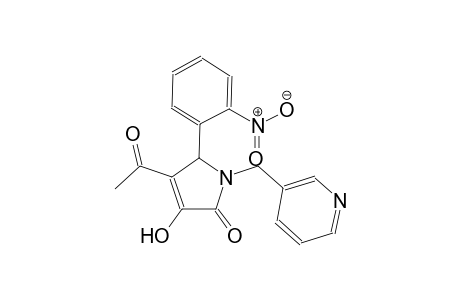 4-acetyl-3-hydroxy-5-(2-nitrophenyl)-1-(3-pyridinylmethyl)-1,5-dihydro-2H-pyrrol-2-one