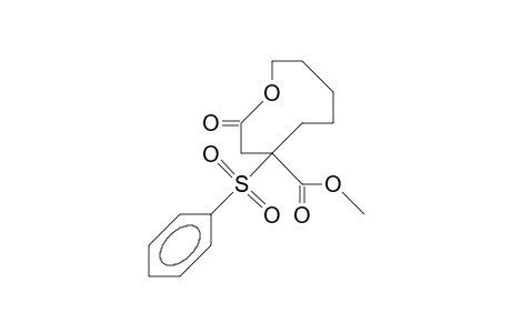 3-Benzenesulfonyl-3-carbomethoxy-8-hydroxy-octanoate lactone
