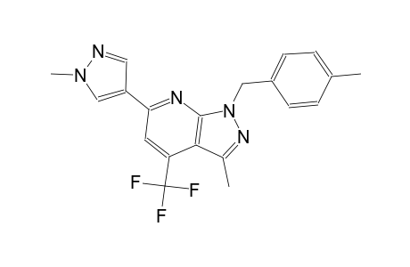 1H-pyrazolo[3,4-b]pyridine, 3-methyl-1-[(4-methylphenyl)methyl]-6-(1-methyl-1H-pyrazol-4-yl)-4-(trifluoromethyl)-