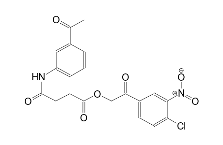 butanoic acid, 4-[(3-acetylphenyl)amino]-4-oxo-, 2-(4-chloro-3-nitrophenyl)-2-oxoethyl ester
