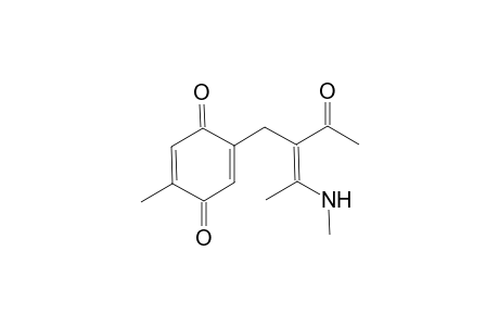 (Z)-5-Methyl-2-{[4-(N-methylamino)-2-oxo-pent-3-en-3-yl]-methyl}-cyclohexa-2,5-dien-1,4-dione