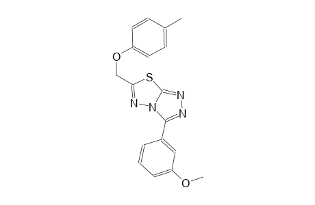 3-(3-methoxyphenyl)-6-[(4-methylphenoxy)methyl][1,2,4]triazolo[3,4-b][1,3,4]thiadiazole