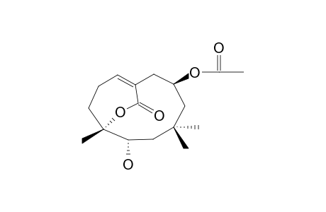 8B-ACETOXY-5A-HYDROXYHUMUL-1(10)Z-EN-4A,14-OLIDE