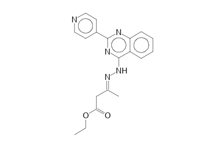 Ethyl 3-[2-(4-pyridyl)-4-quinazolinylhydrazono]butyrate