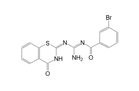 N''-[(E)-(3-bromophenyl)(oxo)methyl]-N-[(2E)-4-oxo-3,4-dihydro-2H-1,3-benzothiazin-2-ylidene]guanidine