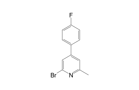 2-bromo-4-(4-fluorophenyl)-6-methylpyridine