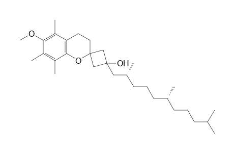 6-methoxy-5,7,8-trimethyl-1'-[(2R,6R)-2,6,10-trimethylundecyl]spiro[chromane-2,3'-cyclobutane]-1'-ol