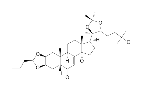 28-BETA-PROPYL-29,29-DIMETHYL-2,3;20,22-BIS-O-METHYLIDENE-20-HYDROXY-ECDYSONE