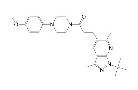 1H-pyrazolo[3,4-b]pyridine, 1-(1,1-dimethylethyl)-5-[3-[4-(4-methoxyphenyl)-1-piperazinyl]-3-oxopropyl]-3,4,6-trimethyl-