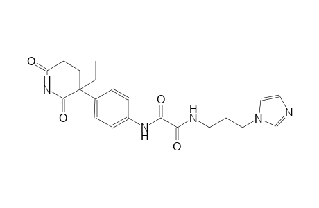ethanediamide, N~1~-[4-(3-ethyl-2,6-dioxo-3-piperidinyl)phenyl]-N~2~-[3-(1H-imidazol-1-yl)propyl]-