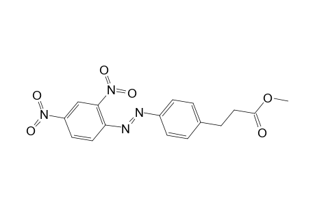 Methyl 3-(4-[(E)-(2,4-dinitrophenyl)diazenyl]phenyl)propanoate