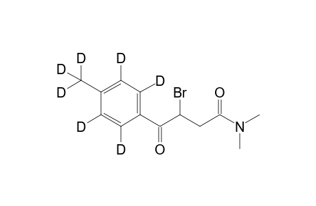 3-bromo-N,N-dimethyl-4-oxo-4-[2,3,5,6-tetradeuterio-4-(trideuteriomethyl)phenyl]butanamide