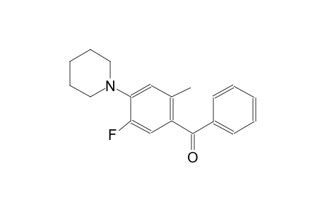 [5-Fluoro-2-methyl-4-(1-piperidinyl)phenyl](phenyl)methanone