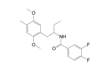 N-[1-(2,5-Dimethoxy-4-methylbenzyl)propyl]-3,4-difluorobenzamide