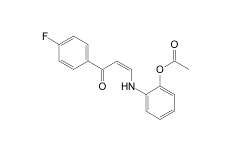 cis-4'-fluoro-3-(o-hydroxyanilino)acrylophenone, acetate (ester)