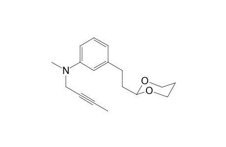 N-(But-2'-ynyl)-N-{3-[2"-(1"',3"'-dioxan-2'"-yl)ethyl]}-N-methylaniline