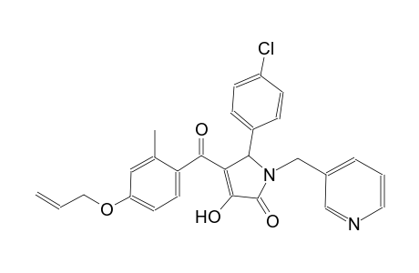 2H-pyrrol-2-one, 5-(4-chlorophenyl)-1,5-dihydro-3-hydroxy-4-[2-methyl-4-(2-propenyloxy)benzoyl]-1-(3-pyridinylmethyl)-