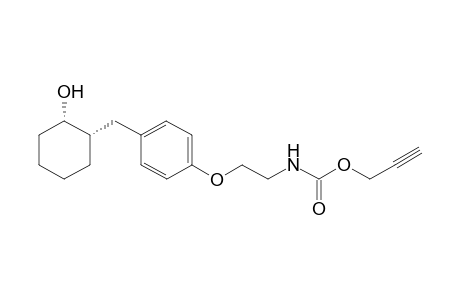N-[2-[4-[[(1S,2S)-2-hydroxycyclohexyl]methyl]phenoxy]ethyl]carbamic acid prop-2-ynyl ester