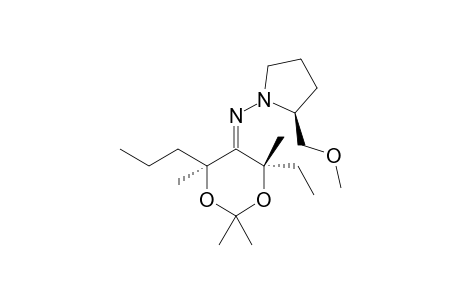 (4S,6S)-4-Ethyl-N-[(S)-2-(methoxymethyl)pyrrolidin-1-yl]-2,2,4,6-tetramethyl-6-propyl-1,3-dioxan-5-imine