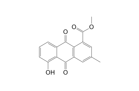 1-Hydroxy-5-carbomethoxy-7-methylanthraquinone