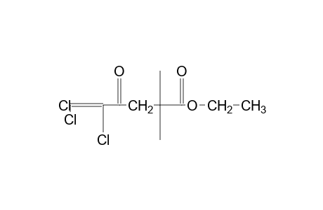 2,2-DIMETHYL-4-OXO-5,6,6-TRICHLORO-5-HEXENOIC ACID, ETHYL ESTER