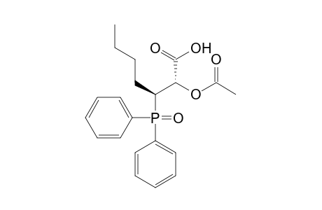 (2S*,3S*)-3-diphenylphosphinoyl-2-acetoxyheptanoaic acid