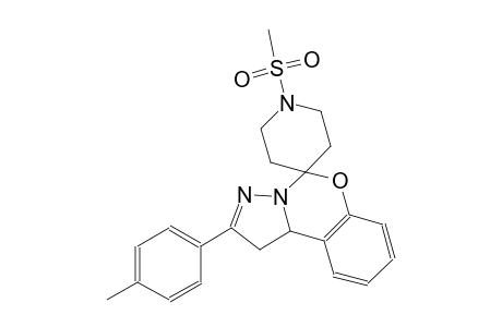 1'-(methylsulfonyl)-2-(p-tolyl)-1,10b-dihydrospiro[benzo[e]pyrazolo[1,5-c][1,3]oxazine-5,4'-piperidine]