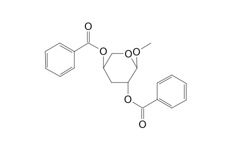 Methyl 3-deoxy-.alpha.,L-threopentopyranoside Di-O-benzoate