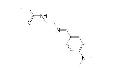 propanamide, N-[2-[[(E)-[4-(dimethylamino)phenyl]methylidene]amino]ethyl]-