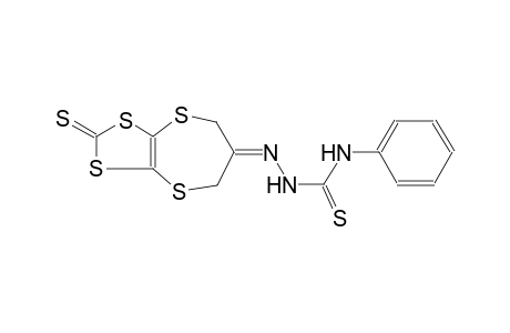 2-thioxo-5H-[1,3]dithiolo[4,5-b][1,4]dithiepin-6(7H)-one N-phenylthiosemicarbazone