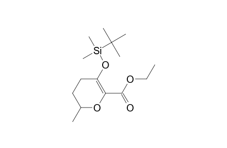2H-Pyran-6-carboxylic acid, 5-[[(1,1-dimethylethyl)dimethylsilyl]oxy]-3,4-dihydro-2-methyl-, ethyl ester
