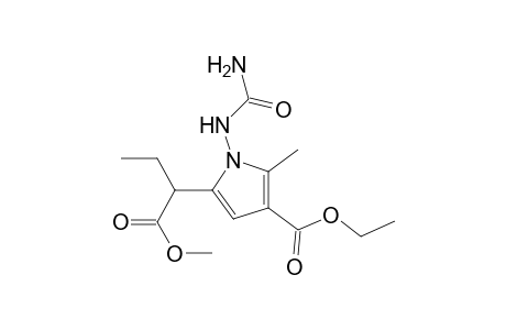 5-(1-Methoxycarbonyl-propyl)-2-methyl-1-ureido-1H-pyrrole-3-carboxylic acid ethyl ester