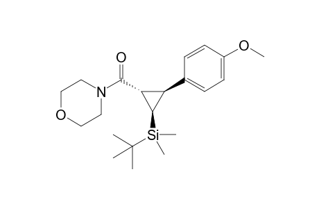 4-{(1S*,2R*,3S*)-[2-(tert-Butyldimethylsilyl)-3-(4-methoxyphenyl)cyclopropyl]carbonyl}morpholine