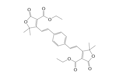 Ethyl 4-(4-(2-(4-(ethoxycarbonyl)-2,5-dihydro-2,2-dimethyl-5-oxofuran-3yl)vinyl)styryl)-2,5-dihydro-5,5-dimethyl-2-oxofuran-3-carboxylate