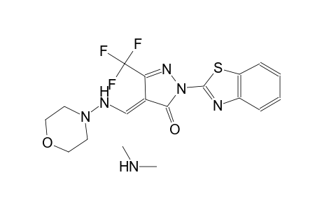 (4E)-2-(1,3-benzothiazol-2-yl)-4-[(4-morpholinylamino)methylene]-5-(trifluoromethyl)-2,4-dihydro-3H-pyrazol-3-one compound with N,N-dimethylamine (1:1)