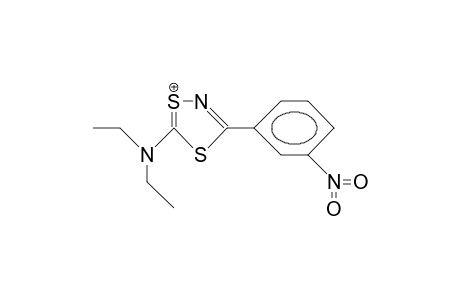 5-Diethylamino-3-(3-nitro-phenyl)-1,4,2-dithiazolium cation