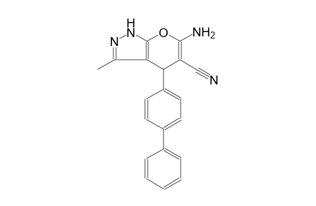 6-Amino-4-[1,1'-biphenyl]-4-yl-3-methyl-1,4-dihydropyrano[2,3-c]pyrazole-5-carbonitrile