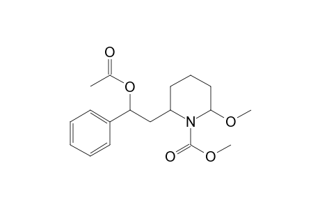 Methyl 6-Methoxy-2-(2-acetoxy-2-phenylethyl)piperidine-1-carboxylate