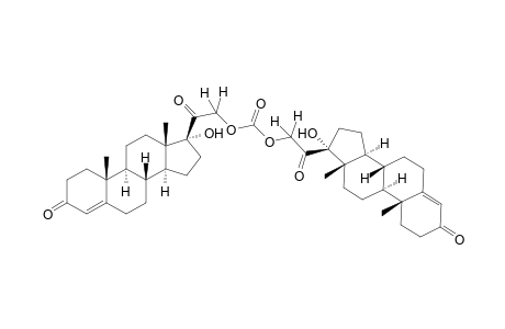 17, 21-Dihydroxypregn-4-ene-3,20-dione, 21-carbonate(2:1)