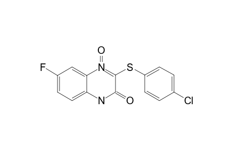 3-[(4-Chlorophenyl)sulfanyl]-6-fluoroquinoxalin-2(1H)-one 4-Oxide