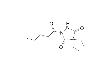 1-(1-oxopentyl)-4,4-diethyl-3,5-pyrazolidinedione