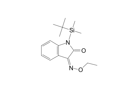 (3Z)-1-[tert-Butyl(dimethyl)silyl]-1H-indole-2,3-dione 3-(O-ethyloxime)