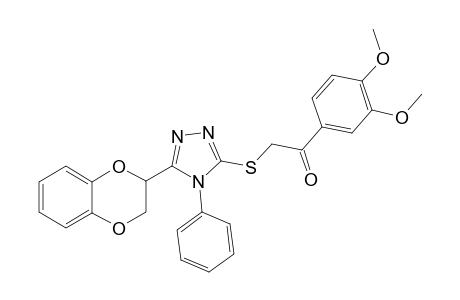 1-Ethanone, 2-[[5-(2,3-dihydro-1,4-benzodioxin-2-yl)-4-phenyl-4H-1,2,4-triazol-3-yl]thio]-1-(3,4-dimethoxyphenyl)-