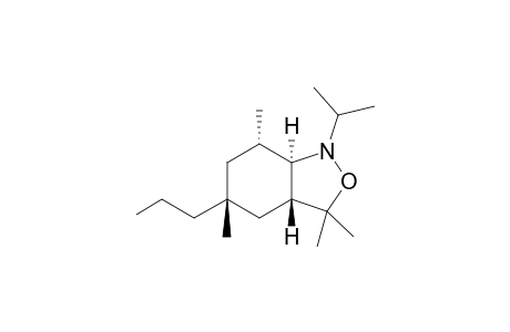 rac-(3aR,5R,7S,7aR)-1-isopropyl-3,3,5,7-tetramethyl-5-propyloctahydrobenzo[c]isoxazole