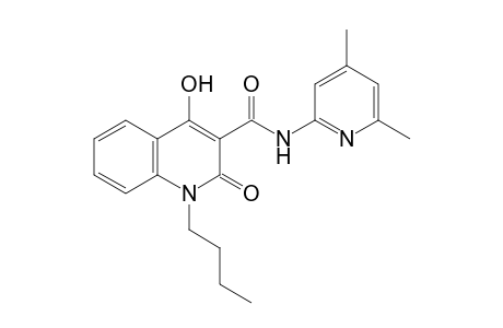 1,2-Dihydroquinoline-3-carboxyamide, 1-butyl-4-hydroxy-2-oxo-N-(4,6-dimethylpyridin-2-yl)-