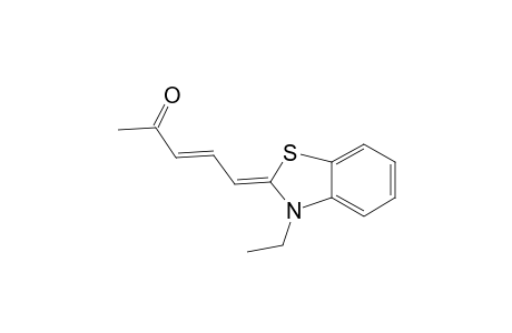 3-Penten-2-one, 5-(3-ethyl-2(3H)-benzothiazolylidene)-